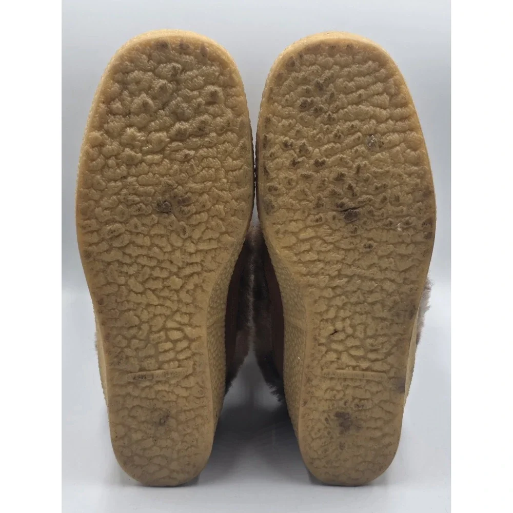 Snowland Vintage Yodelers 70s Brown Suede Faux Fur Snow Boots Womens 9